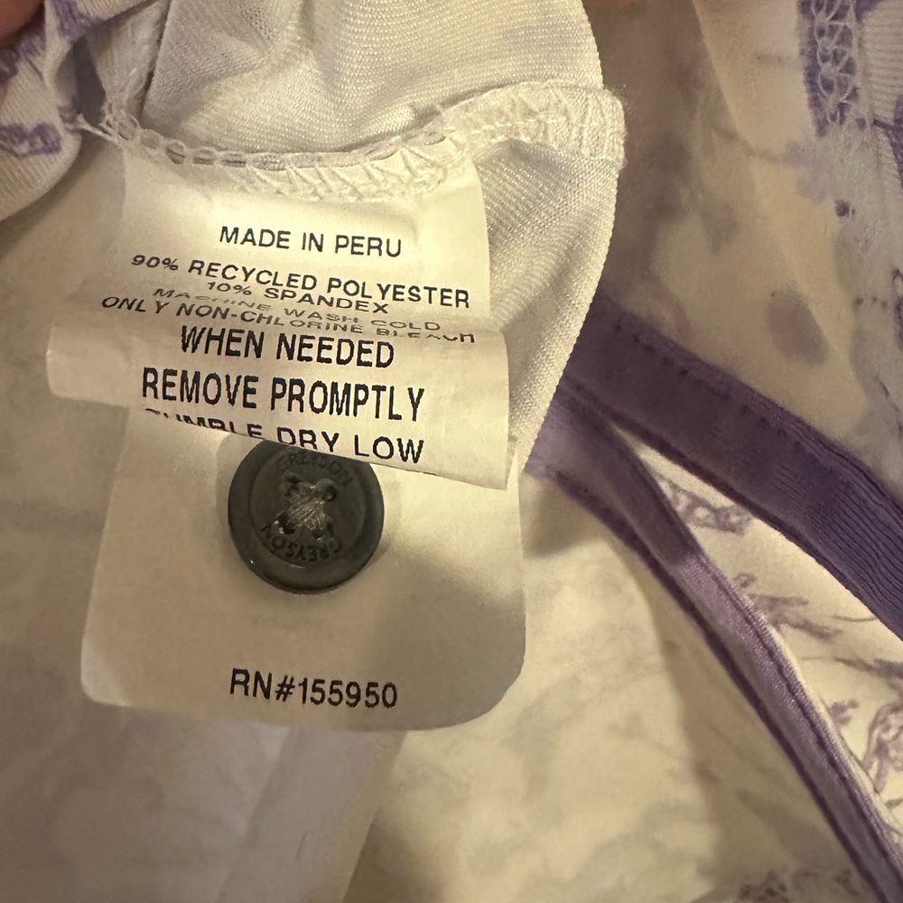 Greyson White and Purple Patterned Men's Shirt - worn once - Picture 4 of 4